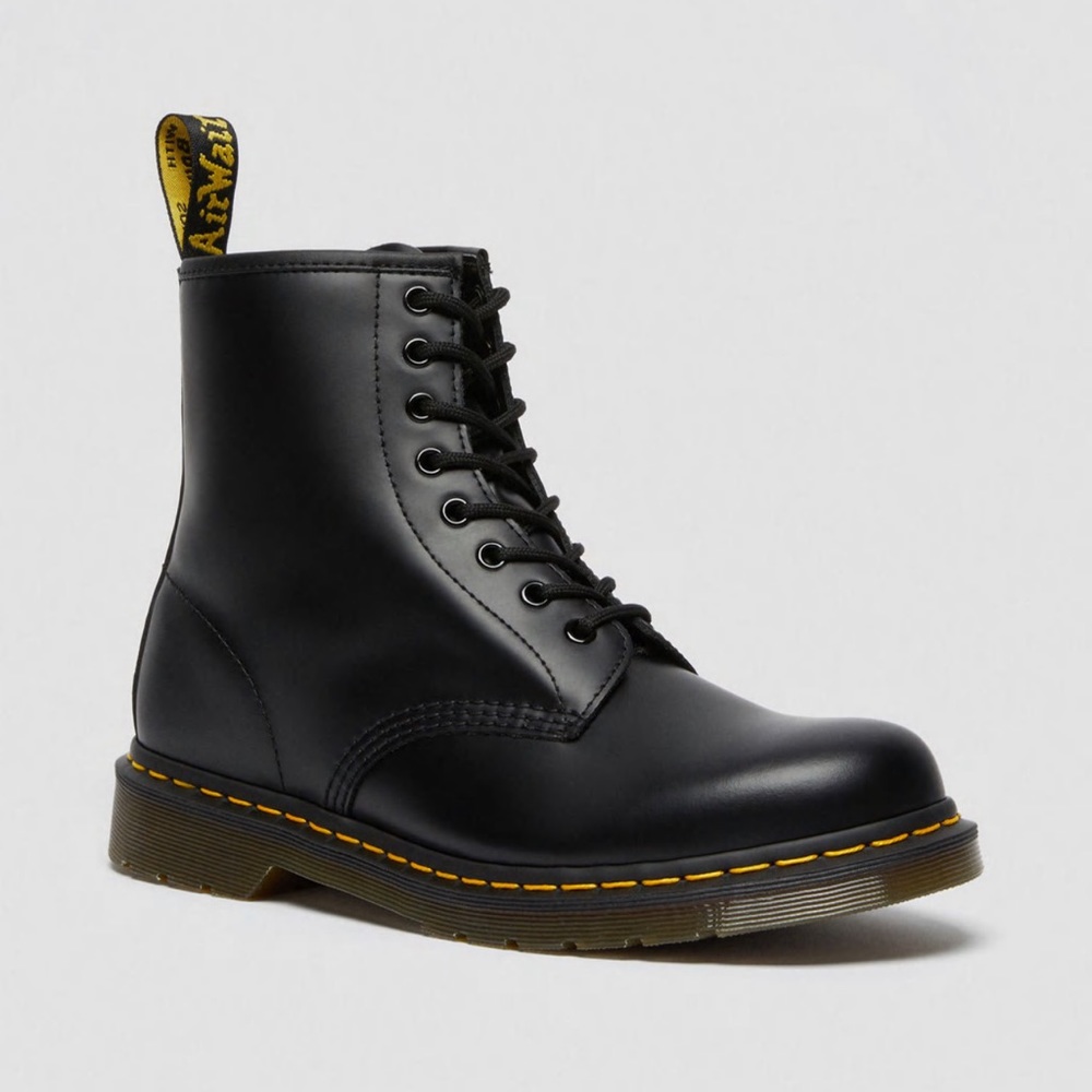 Classic Steel Toe 1460 SMOOTH LEATHER LACE UP BOOTS